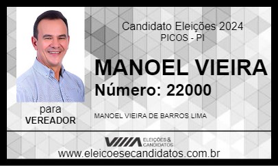 Candidato MANOEL VIEIRA 2024 - PICOS - Eleições