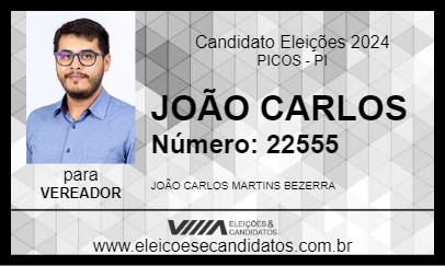 Candidato JOÃO CARLOS 2024 - PICOS - Eleições