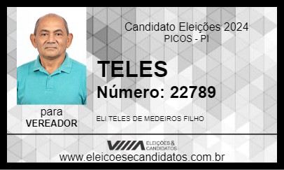 Candidato TELES 2024 - PICOS - Eleições