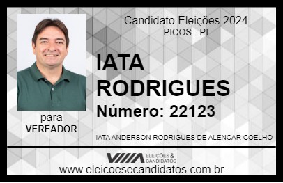 Candidato IATA RODRIGUES 2024 - PICOS - Eleições