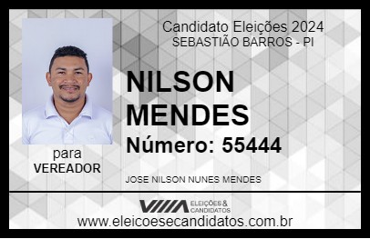 Candidato NILSON MENDES 2024 - SEBASTIÃO BARROS - Eleições