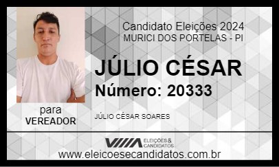 Candidato JÚLIO CÉSAR 2024 - MURICI DOS PORTELAS - Eleições