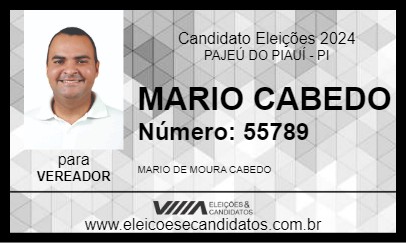 Candidato MARIO CABEDO 2024 - PAJEÚ DO PIAUÍ - Eleições