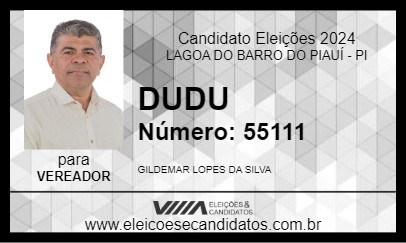 Candidato DUDU 2024 - LAGOA DO BARRO DO PIAUÍ - Eleições