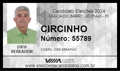 Candidato CIRCINHO 2024 - LAGOA DO BARRO DO PIAUÍ - Eleições