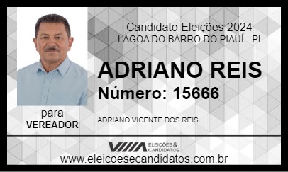 Candidato ADRIANO REIS 2024 - LAGOA DO BARRO DO PIAUÍ - Eleições