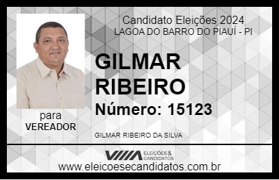 Candidato GILMAR RIBEIRO 2024 - LAGOA DO BARRO DO PIAUÍ - Eleições