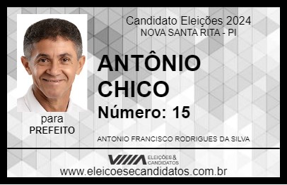 Candidato ANTÔNIO CHICO 2024 - NOVA SANTA RITA - Eleições