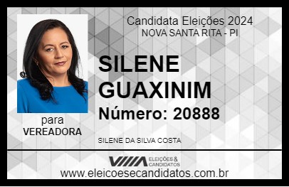 Candidato SILENE GUAXINIM 2024 - NOVA SANTA RITA - Eleições