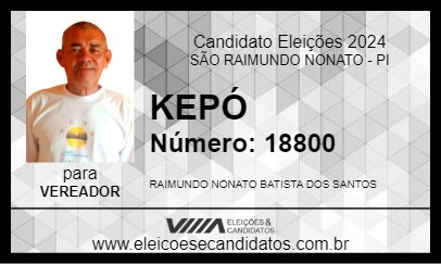 Candidato KEPÓ 2024 - SÃO RAIMUNDO NONATO - Eleições