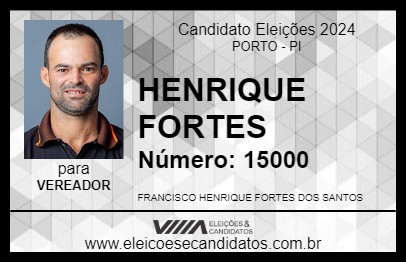 Candidato HENRIQUE FORTES 2024 - PORTO - Eleições