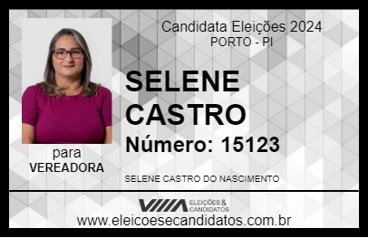 Candidato SELENE CASTRO 2024 - PORTO - Eleições