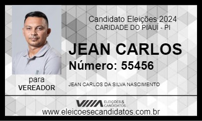 Candidato JEAN CARLOS 2024 - CARIDADE DO PIAUÍ - Eleições