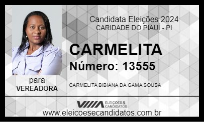 Candidato CARMELITA 2024 - CARIDADE DO PIAUÍ - Eleições