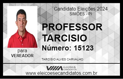 Candidato PROFESSOR TARCISIO 2024 - SIMÕES - Eleições