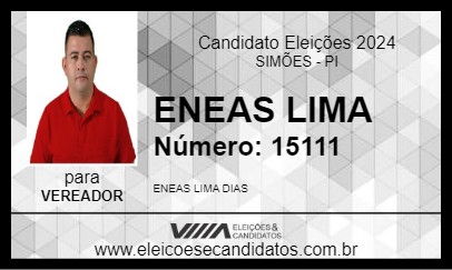 Candidato ENEAS LIMA 2024 - SIMÕES - Eleições