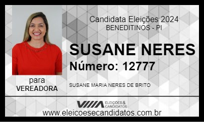 Candidato SUSANE NERES 2024 - BENEDITINOS - Eleições