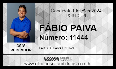 Candidato FÁBIO PAIVA 2024 - PORTO - Eleições