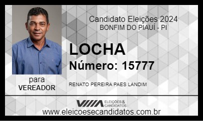 Candidato LOCHA 2024 - BONFIM DO PIAUÍ - Eleições