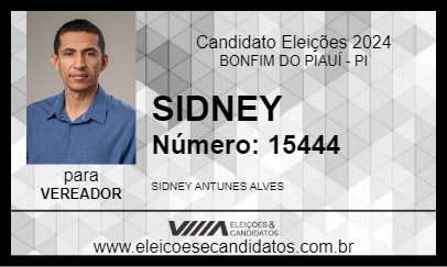 Candidato SIDNEY 2024 - BONFIM DO PIAUÍ - Eleições