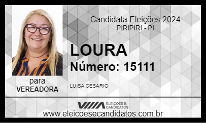 Candidato LOURA 2024 - PIRIPIRI - Eleições