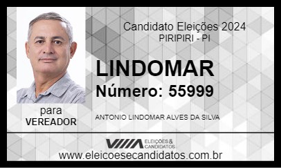 Candidato LINDOMAR 2024 - PIRIPIRI - Eleições