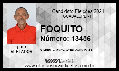 Candidato FOQUITO 2024 - GUADALUPE - Eleições