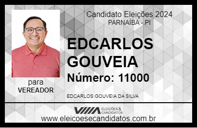 Candidato EDCARLOS GOUVEIA 2024 - PARNAÍBA - Eleições