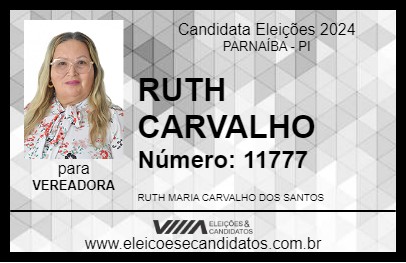 Candidato RUTH CARVALHO 2024 - PARNAÍBA - Eleições