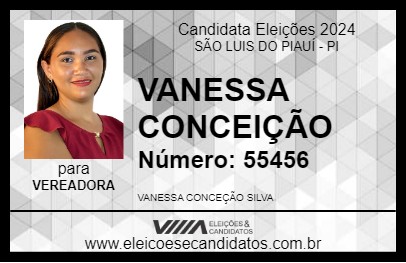 Candidato VANESSA CONCEIÇÃO 2024 - SÃO LUIS DO PIAUÍ - Eleições