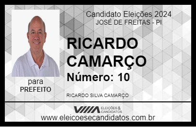 Candidato DR RICARDO CAMARÇO 2024 - JOSÉ DE FREITAS - Eleições