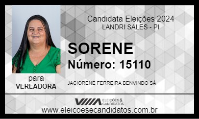 Candidato SORENE 2024 - LANDRI SALES - Eleições