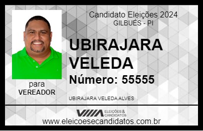 Candidato UBIRAJARA VELEDA 2024 - GILBUÉS - Eleições