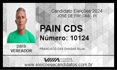 Candidato PAIN CDS 2024 - JOSÉ DE FREITAS - Eleições