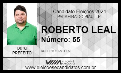 Candidato ROBERTO LEAL 2024 - PALMEIRA DO PIAUÍ - Eleições