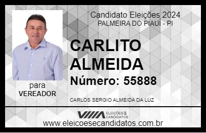 Candidato CARLITO ALMEIDA 2024 - PALMEIRA DO PIAUÍ - Eleições