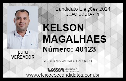 Candidato KELSON MAGALHAES 2024 - JOÃO COSTA - Eleições