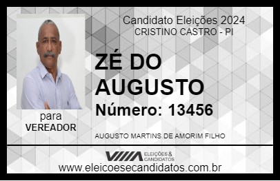 Candidato ZÉ DO AUGUSTO 2024 - CRISTINO CASTRO - Eleições