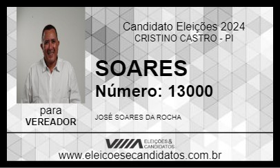 Candidato SOARES 2024 - CRISTINO CASTRO - Eleições