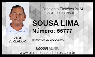 Candidato SOUSA LIMA 2024 - CASTELO DO PIAUÍ - Eleições