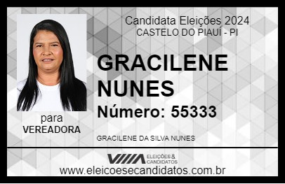 Candidato GRACILENE NUNES 2024 - CASTELO DO PIAUÍ - Eleições