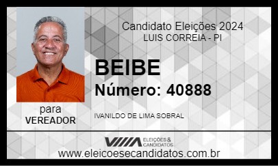 Candidato BEIBE 2024 - LUIS CORREIA - Eleições