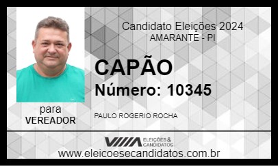 Candidato CAPÃO 2024 - AMARANTE - Eleições