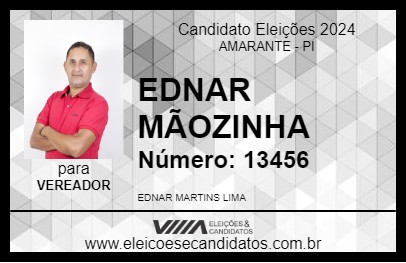 Candidato EDNAR MÃOZINHA 2024 - AMARANTE - Eleições