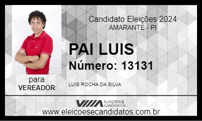 Candidato PAI LUIS 2024 - AMARANTE - Eleições