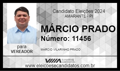 Candidato MÁRCIO PRADO 2024 - AMARANTE - Eleições