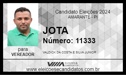 Candidato JOTA 2024 - AMARANTE - Eleições