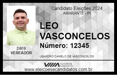 Candidato LEO VASCONCELOS 2024 - AMARANTE - Eleições