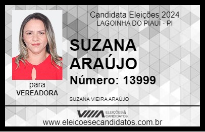 Candidato SUZANA ARAÚJO 2024 - LAGOINHA DO PIAUÍ - Eleições