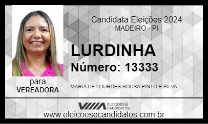 Candidato LURDINHA 2024 - MADEIRO - Eleições